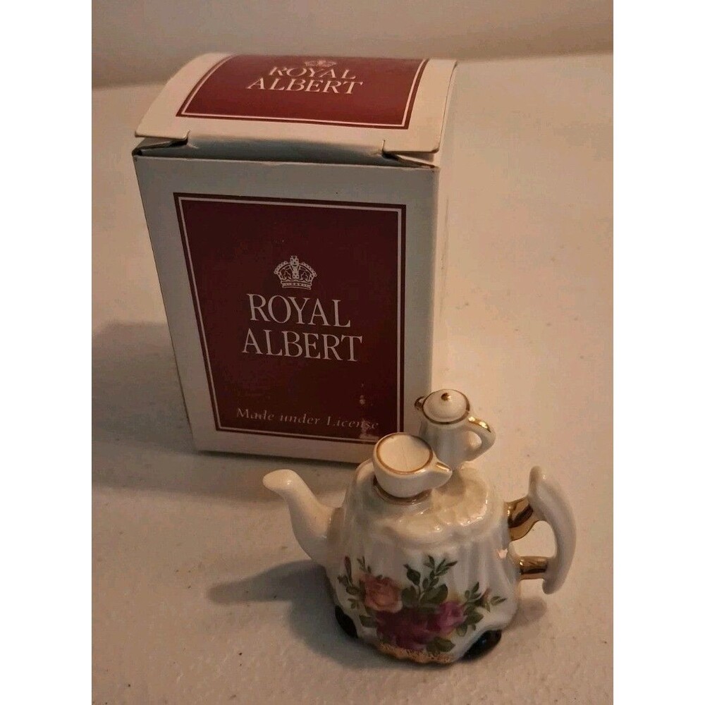 Royal Albert Old Country Roses Miniature Victorian Table Teapot